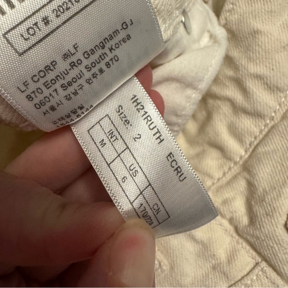 ba&sh Ruth Off White Straight Leg Jeans - Women’s 6 - Picture 10 of 14